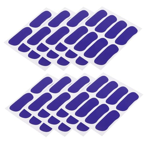 BESTonZON 8 Blatt Party -Sport -Augenaufkleber Mehrzweck-Augenaufkleber Aufkleber für Fans Sportzubehör Sportversorgung Augenstreifen-Aufkleber wasserfestes Papier Blue von BESTonZON