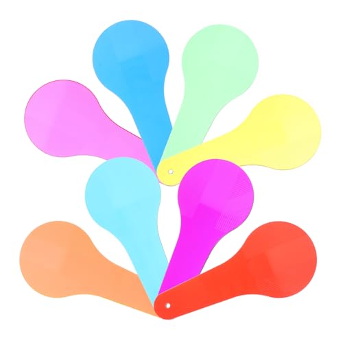 BESTonZON 8 Blatt Transparente Farbfolien für Farbmischung Teiliges für Grundschule Sicheres Kreatives Lernspielzeug zur Farbentdeckung und Farberziehung von BESTonZON