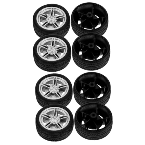 BESTonZON 8 STK Gummiräder handwerkzeug Gummi-Autoreifen Spielzeugrad Lernspielzeug DIY-Spielzeug Autospielzeug für Kleinkinder Automodelle Kinder kleine Räder kleine Räder montieren von BESTonZON
