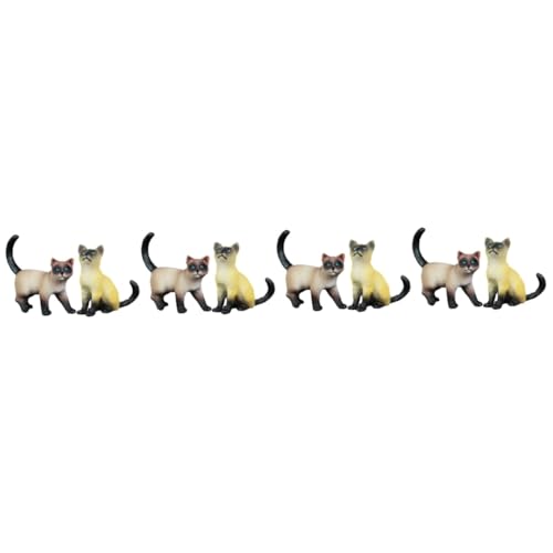 BESTonZON 8 STK Hundeschmuck Wohnkulturfiguren Mikrolandschaft bürodeko büro Dekoration Spielzeug Modelle Bonsai-Katzen selber Machen entzückende Katzenfiguren Miniatur schmücken Geschenk von BESTonZON