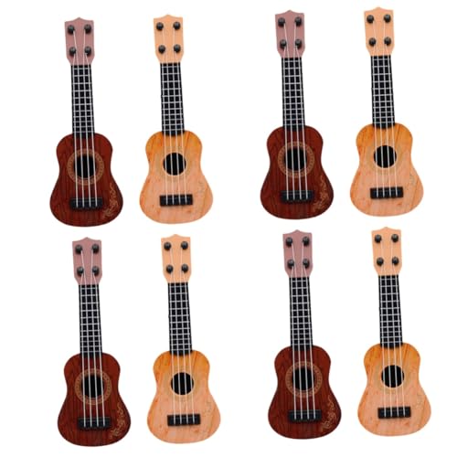 BESTonZON 8 STK Mini-Ukulele Uke Gitarre für Kinder Geschenke für Kinder kinderinstrumente Kleinkindspielzeug Mädchenspielzeug Ukulele-Spielzeug für die frühe Bildung Kindergitarrenmodell von BESTonZON