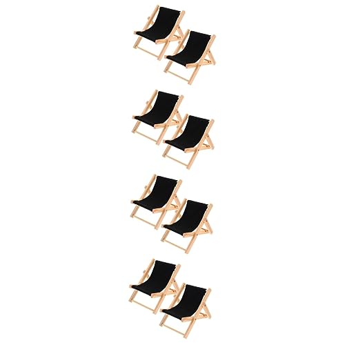 BESTonZON 8 STK Mini-strandkorb Streich Tischzubehör Mini-zubehör Zusammenklappbarer Handyhalter Tischtelefonhalterständer Miniaturmöbel Tischständer Puppenstuhl Hölzern Ornamente von BESTonZON