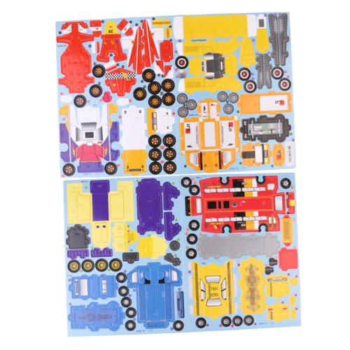 BESTonZON 8 Stück 3D-rätsel Papierpuzzles Für Jungen Papierpuzzlespielzeug Papierpuzzles Für von BESTonZON