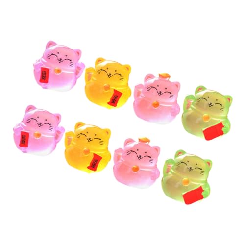 BESTonZON 8 Stück Glückskatzen Ornament Büro Schreibtisch Japanisches Im Dunkeln Leuchtende Tierstatuen Mini Tiere Mini Katzenfigur Katzenfiguren BESTonZON 8 Stück Glückskatzen Ornament Büro Schreibtisch Japanisches Im Dunkeln Leuchtende Tierstatuen Mini Tiere Mini Katzenfigur Katzenfiguren von BESTonZON
