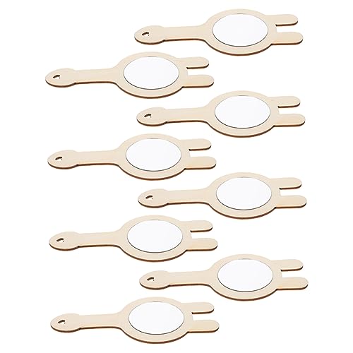 BESTonZON 8 Stück Kleine Holzspiegel Kinderspielzeug Babyspiegel Reisespielzeug Häschenspielzeug Schminkspiegel Mit Licht Für Babys Schminkspiegel Kosmetikspiegel Leuchtspiegel BESTonZON 8 Stück Kleine Holzspiegel Kinderspielzeug Babyspiegel Reisespielzeug Häschenspielzeug Schminkspiegel Mit Licht Für Babys Schminkspiegel Kosmetikspiegel Leuchtspiegel von BESTonZON