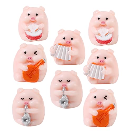 BESTonZON 8 Stücke Miniatur Figuren Tiere Figuren Decor Mini Statue Harz Schweine BESTonZON 8 Stücke Miniatur Figuren Tiere Figuren Decor Mini Statue Harz Schweine von BESTonZON