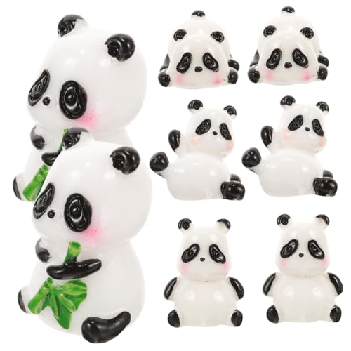 BESTonZON 8 Stück Mini-Panda-Ornament Karikatur Panda-Modell Drachen Pandas Panda-Verzierung Animal Figures gartendekoration spielzeuge Entzückende Panda-Statue Mini-Panda-Figuren Harz BESTonZON 8 Stück Mini-Panda-Ornament Karikatur Panda-Modell Drachen Pandas Panda-Verzierung Animal Figures gartendekoration spielzeuge Entzückende Panda-Statue Mini-Panda-Figuren Harz von BESTonZON