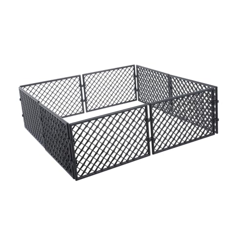 BESTonZON 8 Stück Miniaturzaun aus Metall Gefängniszaun für Garten und Selbstgemacht Zaunzubehör für Szenenlayout von BESTonZON