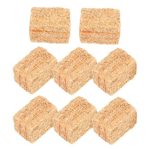 BESTonZON 8 Stück Puppenhaus-Bauernhof-Dekoration Winzige Ballen Heustroh Miniatur-heuballen Nutztiere Für Kleinkinder Puppenhauszubehör Kleines Naturheu Mini-hausfigur Bauernspielzeug Gras BESTonZON 8 Stück Puppenhaus-Bauernhof-Dekoration Winzige Ballen Heustroh Miniatur-heuballen Nutztiere Für Kleinkinder Puppenhauszubehör Kleines Naturheu Mini-hausfigur Bauernspielzeug Gras von BESTonZON