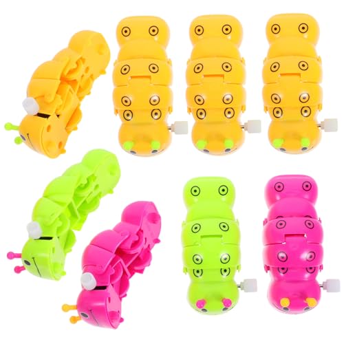 BESTonZON 8 Stück Teiliges Aufziehspielzeug Raupe aus Buntes mechanisches Spiel ohne Strom Handliche für Ab Jahren Fördert Koordination und Eltern Junge Mädchen Zufällige Farbe von BESTonZON