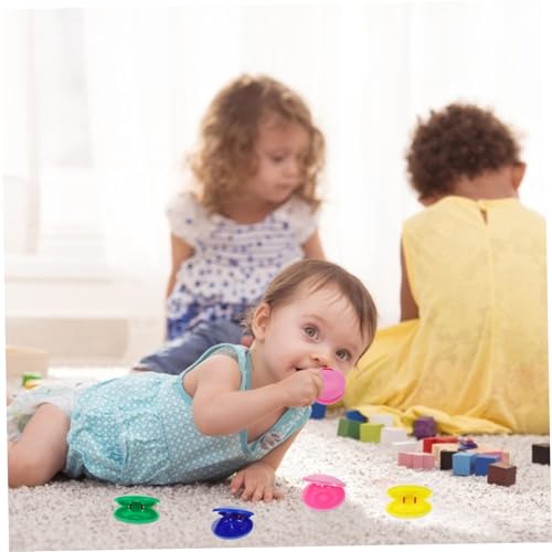 BESTonZON 8 Stück Teiliges Castagnetten aus Sicherem Kunststoff Farbenfrohes Finger Musikinstrument Glatte Kanten für Frühe Musikalische und Spielerisches Lernen BESTonZON 8 Stück Teiliges Castagnetten aus Sicherem Kunststoff Farbenfrohes Finger Musikinstrument Glatte Kanten für Frühe Musikalische und Spielerisches Lernen von BESTonZON