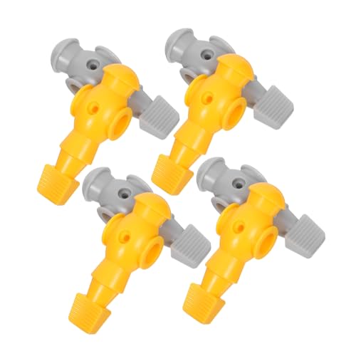 BESTonZON 8 Stück Teiliges Foosball Ersatzspieler Kompatibel mit Tischfußball Robuste Spielfiguren in Dunkelgelb und Einfache Montage für Langlebigen Spielspaß von BESTonZON