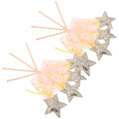 BESTonZON 8 Stück Teiliges Glitzer Prinzessinnen mit Stern Zauberstäben Funkelnde Feenstäbe für Mädchen Detailreiche Sternform für Rollenspiele Kostümpartys und Bühnenauftritte BESTonZON 8 Stück Teiliges Glitzer Prinzessinnen mit Stern Zauberstäben Funkelnde Feenstäbe für Mädchen Detailreiche Sternform für Rollenspiele Kostümpartys und Bühnenauftritte von BESTonZON