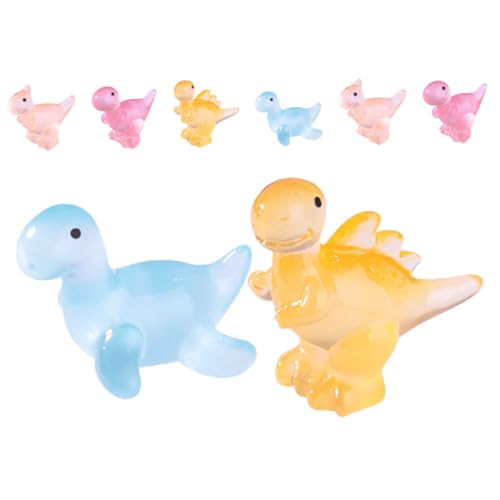 BESTonZON 8 Stück Teiliges Leuchtende Dinosaurier Figuren Mini Plastiktierchen für Tortendekoration Partygeschenke und Garten Deko für Dinosaurier Themenpartys BESTonZON 8 Stück Teiliges Leuchtende Dinosaurier Figuren Mini Plastiktierchen für Tortendekoration Partygeschenke und Garten Deko für Dinosaurier Themenpartys von BESTonZON