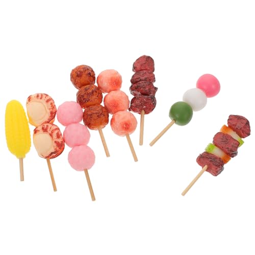 BESTonZON 8 Stück Teiliges Mini BBQ Spielfood Realistische Grillspieße für Rollenspiel Detailgetreue Miniatur Fleisch und Meeresfrüchte Modelle als Foto Requisite und Lernspielzeug BESTonZON 8 Stück Teiliges Mini BBQ Spielfood Realistische Grillspieße für Rollenspiel Detailgetreue Miniatur Fleisch und Meeresfrüchte Modelle als Foto Requisite und Lernspielzeug von BESTonZON