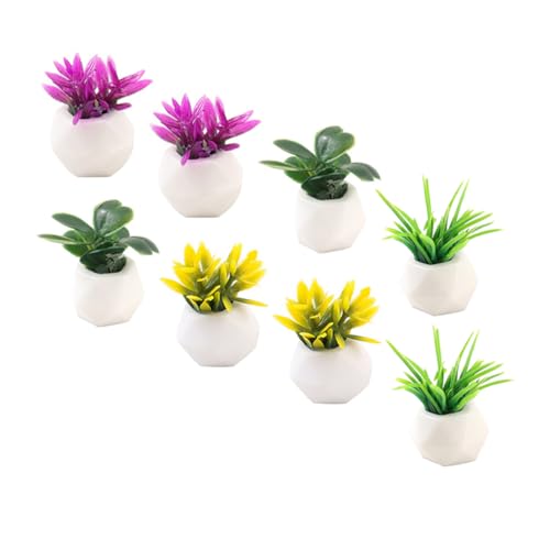 BESTonZON 8 Stück Teiliges Puppenhaus Bonsai Miniatur Topfpflanzen für Kreative Dekoration Lebendige Farben Zubehör für Miniaturgärten und Puppenhaus Accessoires BESTonZON 8 Stück Teiliges Puppenhaus Bonsai Miniatur Topfpflanzen für Kreative Dekoration Lebendige Farben Zubehör für Miniaturgärten und Puppenhaus Accessoires von BESTonZON
