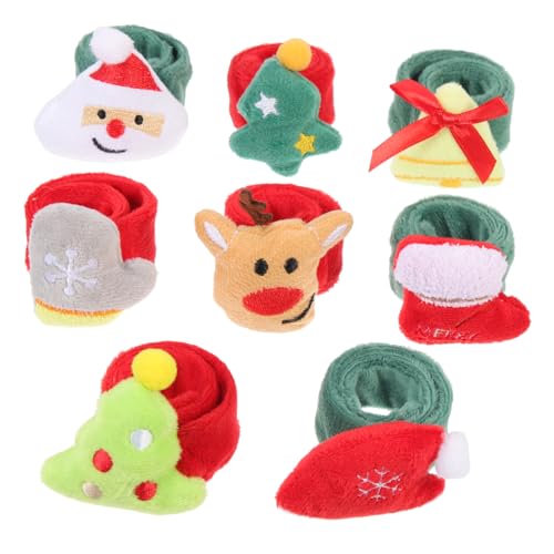 BESTonZON 8 Stück Teiliges Slap Armband für Bunte Partygeschenke für Weihnachten Halloween Geburtstagsfeiern Sicheres und Langlebiges Handgelenkschmuck für Mitgebsel für Schulveranstaltungen BESTonZON 8 Stück Teiliges Slap Armband für Bunte Partygeschenke für Weihnachten Halloween Geburtstagsfeiern Sicheres und Langlebiges Handgelenkschmuck für Mitgebsel für Schulveranstaltungen von BESTonZON