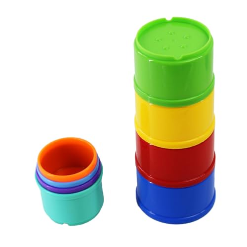 BESTonZON 8 Stück Teiliges Stapelbecherspiel für Pädagogisches Lernspielzeug aus Sicherem Material Fördert Feinmotorik Kreativität und Soziale Fähigkeiten im Kinderzimmer BESTonZON 8 Stück Teiliges Stapelbecherspiel für Pädagogisches Lernspielzeug aus Sicherem Material Fördert Feinmotorik Kreativität und Soziale Fähigkeiten im Kinderzimmer von BESTonZON
