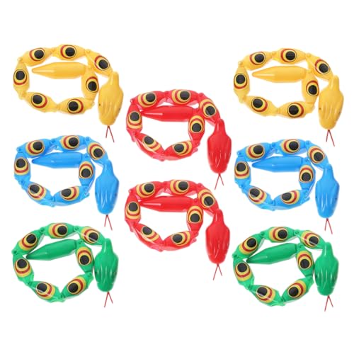 BESTonZON 8 Stück Teiliges Wiggly Snake Spielzeugset Bunte Bewegliche Schlangen aus Kunststoff für Lernspielzeug und Geburtstagsgeschenke für Partys und Streiche BESTonZON 8 Stück Teiliges Wiggly Snake Spielzeugset Bunte Bewegliche Schlangen aus Kunststoff für Lernspielzeug und Geburtstagsgeschenke für Partys und Streiche von BESTonZON