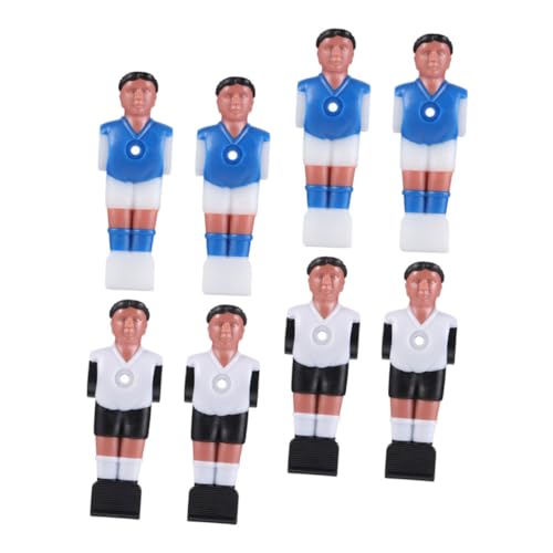 BESTonZON 8 Stück Tischfußballpuppe Tischfußball Figuren Tischfußball Spieler Fußball Tischfußball Ersatzteile Ersatzspieler Tischfußball Tischfußballfiguren Kickermann Ersatz Harz von BESTonZON
