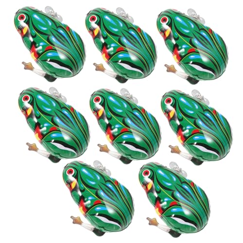 BESTonZON Dickes Material Kinder Pädagogische Uhrwerk Spielzeug 8 Stück Eisen Frosch Spielzeug Kreative Wind-up Tiermodelle BESTonZON Dickes Material Kinder Pädagogische Uhrwerk Spielzeug 8 Stück Eisen Frosch Spielzeug Kreative Wind-up Tiermodelle von BESTonZON