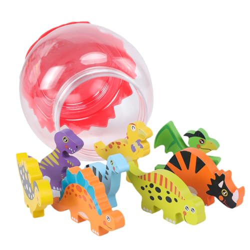 BESTonZON 8stücke Teiliges Holzspielzeug Dinosaurier Für Junge Mädchen Lustige Lernspielzeuge Zur Frühkindlichen Mit Einem Dinosaurierei Für Kreative Spielstunden BESTonZON 8stücke Teiliges Holzspielzeug Dinosaurier Für Junge Mädchen Lustige Lernspielzeuge Zur Frühkindlichen Mit Einem Dinosaurierei Für Kreative Spielstunden von BESTonZON