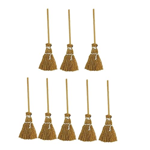 BESTonZON 8 Stücke Puppenhaus Besen Mini Handgewebe Besen Stroh Besen Requisiten Für BESTonZON 8 Stücke Puppenhaus Besen Mini Handgewebe Besen Stroh Besen Requisiten Für von BESTonZON