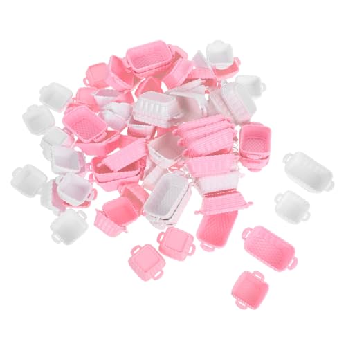 BESTonZON 80 Stück Maßstab Mikrolandschaft Körbe mit Brot Obst Supermarkt für Lernspielzeug und Puppenhaus Dekoration BESTonZON 80 Stück Maßstab Mikrolandschaft Körbe mit Brot Obst Supermarkt für Lernspielzeug und Puppenhaus Dekoration von BESTonZON