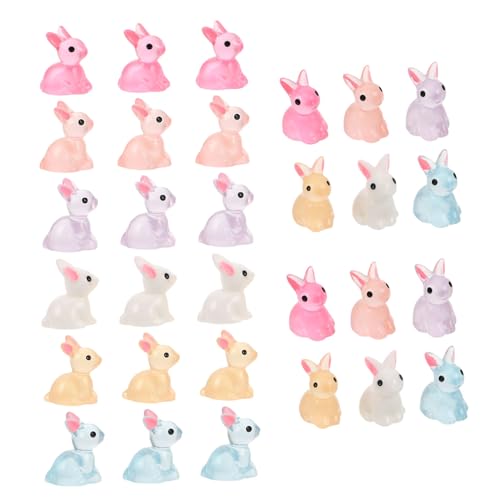 BESTonZON 80stücke Mini Kaninchen Figuren Leuchtende Osterdekoration Für Dunkelgarten Für Miniatur Landschaften Und Projekte Perfektes Zubehör Für Ostern BESTonZON 80stücke Mini Kaninchen Figuren Leuchtende Osterdekoration Für Dunkelgarten Für Miniatur Landschaften Und Projekte Perfektes Zubehör Für Ostern von BESTonZON