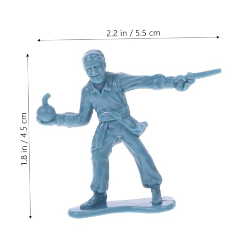 BESTonZON 80 Stück Teiliges Piratensoldaten Modell Kleine Mini Figuren für Piraten Szenen Leichte und Tragbare Soldaten Detailreiche Sammlerfiguren für Modellbau von BESTonZON
