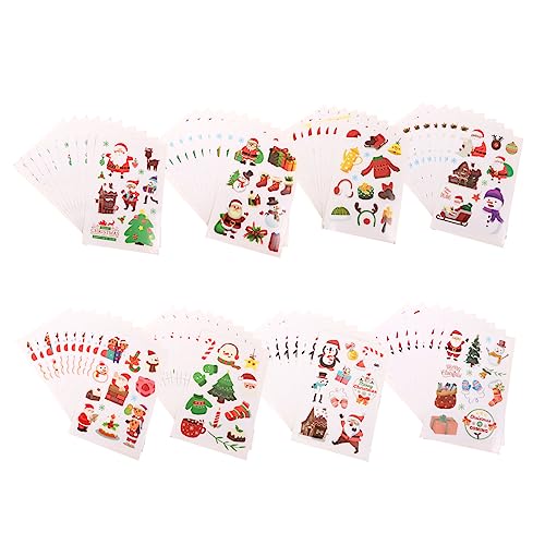 BESTonZON 80stücke Weihnachtsaufkleber Niedliche Weihnachtsdekoration Für Scrapbooking Und Notizbücher Für Kreative Bastelprojekte Und von BESTonZON