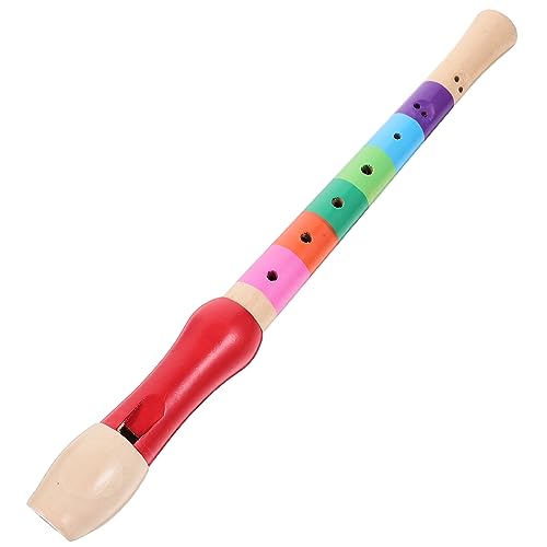 BESTonZON 8Loch Holz Sopranblockflöte Musikflöte für Anfänger Zufällige Farben Hochwertige Verarbeitung Lerninstrument für Präzise Töne und Einfache Handhabung von BESTonZON