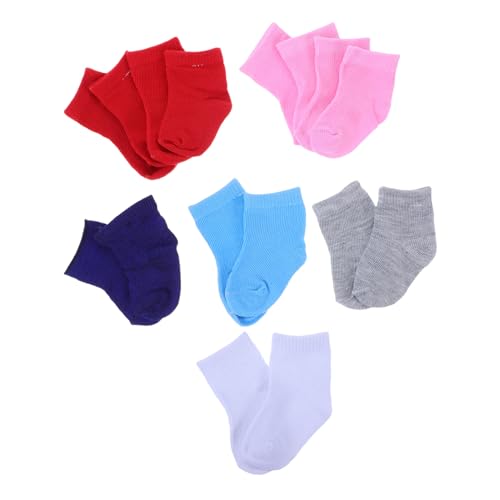 BESTonZON 8Paare Puppensocken Spielhaus Requisiten für Puppen Langlebig und Waschbar Zubehör für Kreative Puppen Dekoration und Rollenspiele BESTonZON 8Paare Puppensocken Spielhaus Requisiten für Puppen Langlebig und Waschbar Zubehör für Kreative Puppen Dekoration und Rollenspiele von BESTonZON