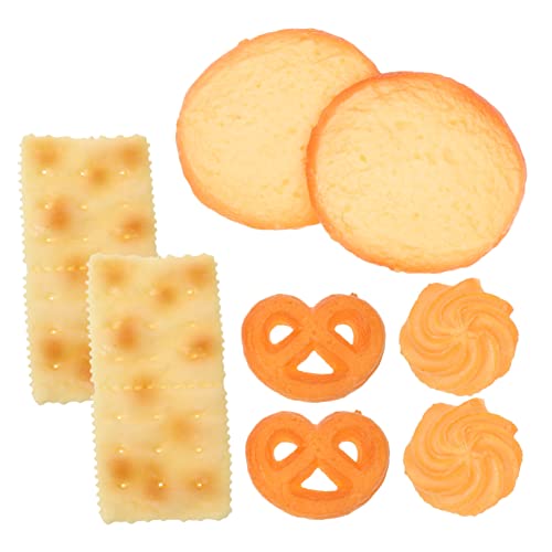 BESTonZON 8St Emulation Cookies Schokoladenkekse lebensechter Keks realistischer Kuchen gemacht plätzchen dekorieren verzierung plätzchen Cookie-Modell künstliches für PVC von BESTonZON