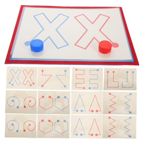 BESTonZON 8St Kartenspiel Magnetfliesen für Kinderspiele Unterscheidungsspiel zappeln Lernspielzeug Montessori- zur Gehirnentwicklung intelligente Spiele Papier von BESTonZON