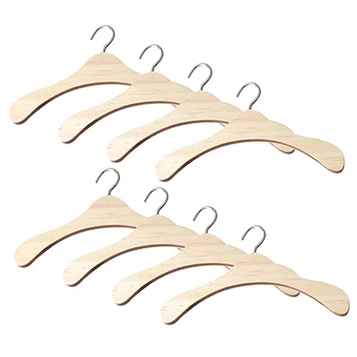 BESTonZON Sparen Sie Zeit 8 Stück Miniatur-kleiderbügel Für Puppen Kleiderbügel Aus Holz Für Babypuppen Heimdekoration BESTonZON Sparen Sie Zeit 8 Stück Miniatur-kleiderbügel Für Puppen Kleiderbügel Aus Holz Für Babypuppen Heimdekoration von BESTonZON