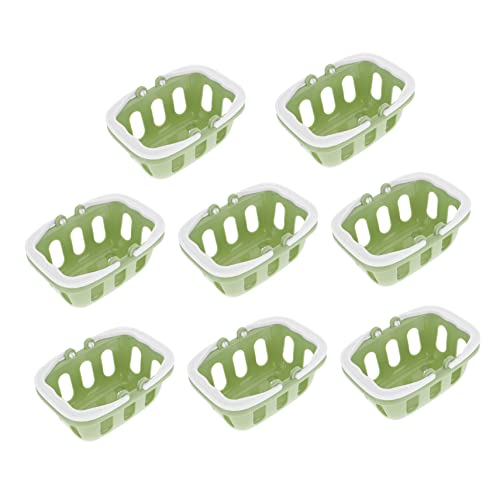 BESTonZON 8St Mini-Einkaufskorb Rollenspielspielzeug für Futterkorb aufbewahrungskörbe für zubehör kinderküche Kid Toys ostereierkörbe Einkaufskorb für Plastik Green BESTonZON 8St Mini-Einkaufskorb Rollenspielspielzeug für Futterkorb aufbewahrungskörbe für zubehör kinderküche Kid Toys ostereierkörbe Einkaufskorb für Plastik Green von BESTonZON