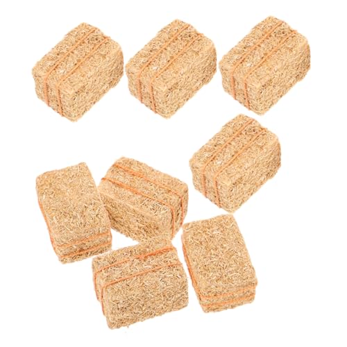 BESTonZON 8St Puppenhaus-Bauernhof-Dekoration Heuhaufen zur Dekoration Puppenhausmöbel Nutztiere für Kleinkinder deko für Garten Herbst Dekoration künstlicher Heuballen Mini Heuballen Gras BESTonZON 8St Puppenhaus-Bauernhof-Dekoration Heuhaufen zur Dekoration Puppenhausmöbel Nutztiere für Kleinkinder deko für Garten Herbst Dekoration künstlicher Heuballen Mini Heuballen Gras von BESTonZON