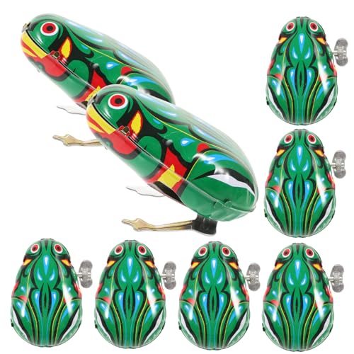 BESTonZON 8St Uhrwerk-Frosch- Frosch deko für kleines Kid Toys Blase für aufziehen Tierspielzeug Bildungsspielzeug Eisen BESTonZON 8St Uhrwerk-Frosch- Frosch deko für kleines Kid Toys Blase für aufziehen Tierspielzeug Bildungsspielzeug Eisen von BESTonZON