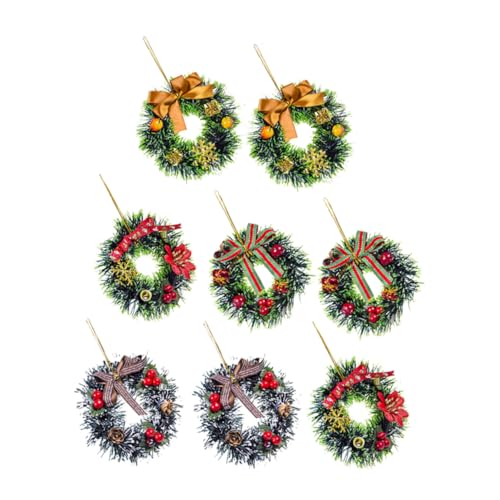 BESTonZON 8St Weihnachtskranz Ornamente Girlanden Dekorationen Weihnachtstürhänger Figuren Kränze weihnachtsspielzeug Weihnachten Weihnachtsgirlande simulierte Girlande PVC Green BESTonZON 8St Weihnachtskranz Ornamente Girlanden Dekorationen Weihnachtstürhänger Figuren Kränze weihnachtsspielzeug Weihnachten Weihnachtsgirlande simulierte Girlande PVC Green von BESTonZON