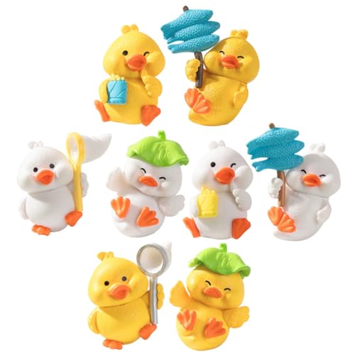 BESTonZON 8St winzige Miniaturenten pflanzendeko gartenfigur Aquarium Dekoration Mikrolandschaft Zubehör Niedliche Entenfiguren Frösche Plüsch Froschbonbons Mini-Harztiere Miniaturfiguren BESTonZON 8St winzige Miniaturenten pflanzendeko gartenfigur Aquarium Dekoration Mikrolandschaft Zubehör Niedliche Entenfiguren Frösche Plüsch Froschbonbons Mini-Harztiere Miniaturfiguren von BESTonZON