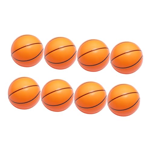 BESTonZON 8Stücke Mini Basketball Stressbälle Lustige Schaumstoffbälle Für Fördern Geschicklichkeit Und Motorik Spielspaß Und Stressabbau von BESTonZON