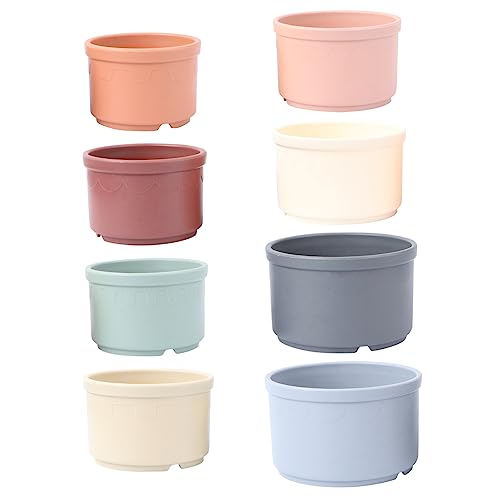 BESTonZON 8Stücke Stapelbecher Badespielzeug Für Kreatives Für Badewanne Strand Und Pool Fördert Lernen Von Formen Und Farben Für Kleinkinder BESTonZON 8Stücke Stapelbecher Badespielzeug Für Kreatives Für Badewanne Strand Und Pool Fördert Lernen Von Formen Und Farben Für Kleinkinder von BESTonZON