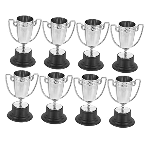 BESTonZON 8Stücke Teiliges Mini Trophäen für Kindergeburtstag Lustige Pokale aus Partydeko und Preise für Spiele Gold von BESTonZON