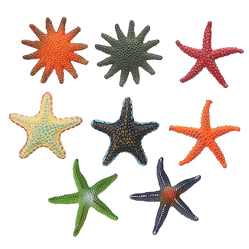 BESTonZON 8st Meereslebewesen-Modell Desktop-seestern- Kleine Meerestierfiguren Tauchspielzeug Meerestiere Für .sea Kreatur Ozeantierspielzeug Meeresleben Weichkleber von BESTonZON