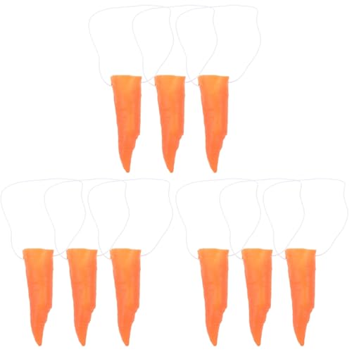 BESTonZON 9 Stk Karottennase Schneemannnase Selber Machen Weihnachtsschneemann Requisiten Zirkusnasen Verkleiden Party-schneemann-nase Weihnachtsschneemanndekorationen Vinyl Lustig Zubehör von BESTonZON
