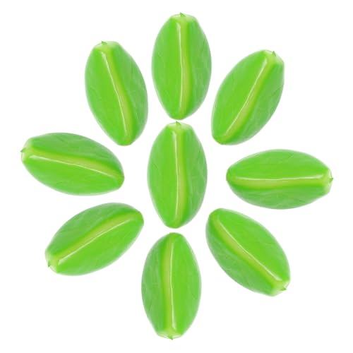 BESTonZON 9 Stück Grünes Knoblauchzlopfenmodell Knoblauch-Modell Simulation Knoblauch lebensechter Requisiten für die Gemüsefotografie Foto Requisiten PVC von BESTonZON