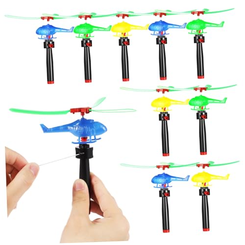 BESTonZON 9 Stück Hubschrauber Flugzeug-gastgeschenke Fliegen Zappeln Spiele Für Draussen Spiele Außerhalb Drohne Partygeschenke Plastik von BESTonZON