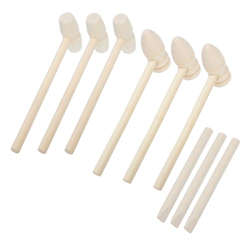 BESTonZON 9 Stück Teiliges Holzhammer Kindersichere Mini holzspielzeuge Fördert Feinmotorik Hand Auge koordination rutschfest Handlich für Eltern Junge Mädchen interaktion Ab Jahren BESTonZON 9 Stück Teiliges Holzhammer Kindersichere Mini holzspielzeuge Fördert Feinmotorik Hand Auge koordination rutschfest Handlich für Eltern Junge Mädchen interaktion Ab Jahren von BESTonZON