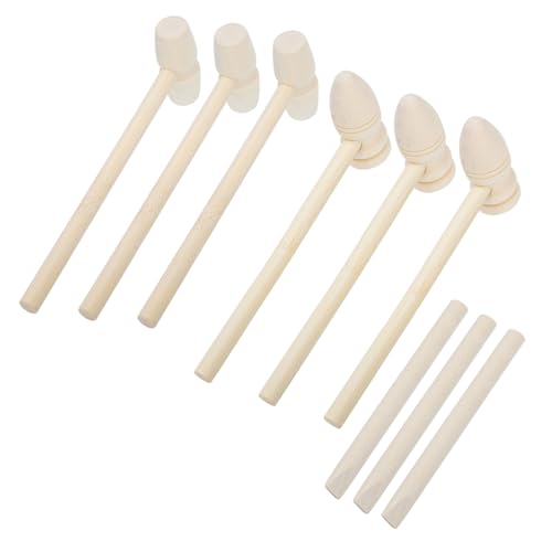 BESTonZON 9 Stück Teiliges Mini holzklöppel mit Rutschfestem Griff zur Handkoordination Koordinationsfähigkeiten Pädagogisches Werkzeug für Jungen und Mädchen Ab Jahren BESTonZON 9 Stück Teiliges Mini holzklöppel mit Rutschfestem Griff zur Handkoordination Koordinationsfähigkeiten Pädagogisches Werkzeug für Jungen und Mädchen Ab Jahren von BESTonZON